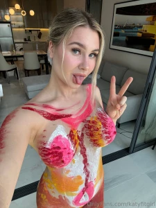 I kinda fell in love with painting my own body except my special areas
