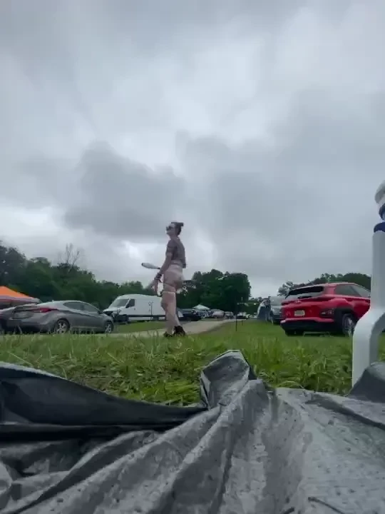Enjoy a vid of me juggling amp me before i showered after my festival part 4 