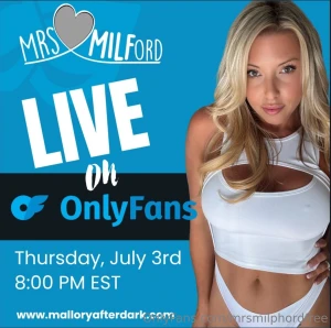 Join my vip page to watch mrsmilphord tomorrow thurs july 3rd 8pm est