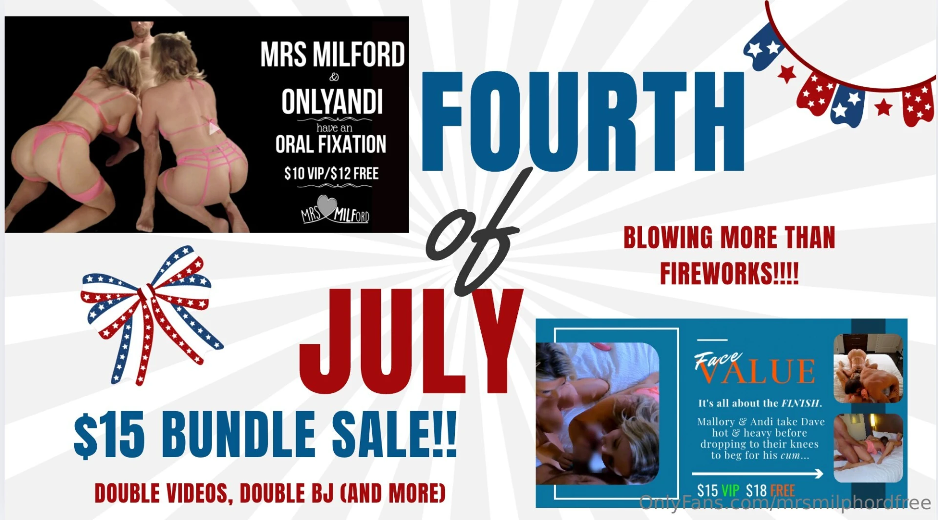 Blowing better than fireworks 4th of july video bundle sale 2x 