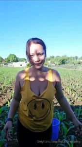 Province life jogging in the morning amp getting amaranth leaves for