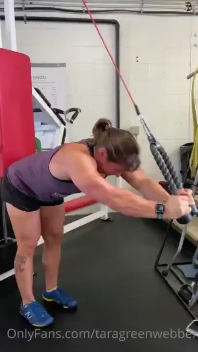 Rope overhead extensions to finish off the triceps 