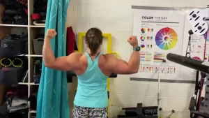 Some flexing during my workout today