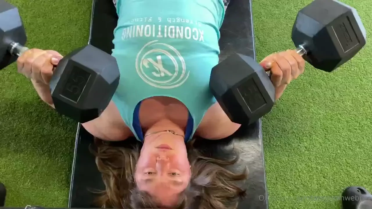 A different angle on my db floor press 