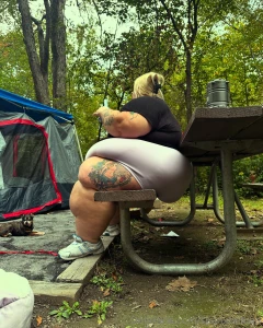 Fatty camping alert it was so hot and i was so sweaty part 2