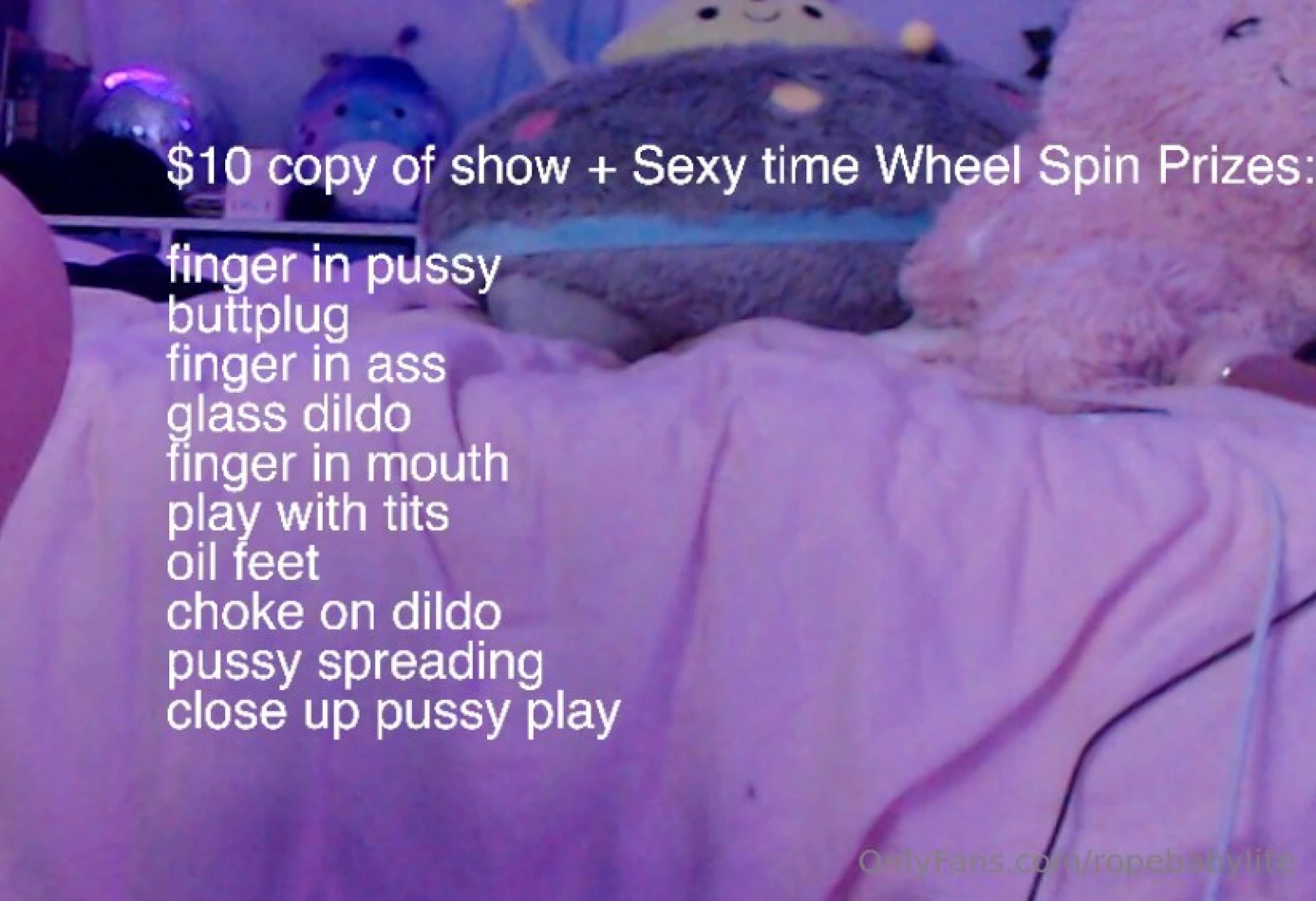 Tonights goals butt stuff every 50 dildo play every 100 wheelspin for part 1 