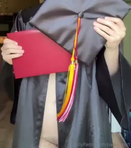 Graduated with honors yesterday