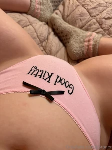 Do you like my pink good kitty undies feeling like a princess hehe part 4