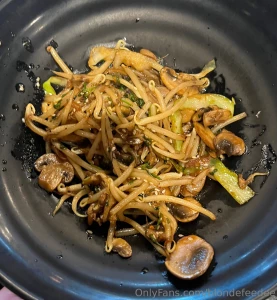 My dinner two days ago at a mongolian grill going tonight to one as