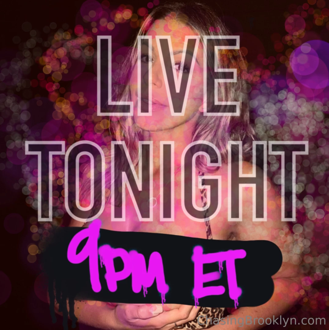 I will be going live tonight make sure to tune in for all of the 