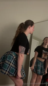 I always end up losing my panties in a mini skirt