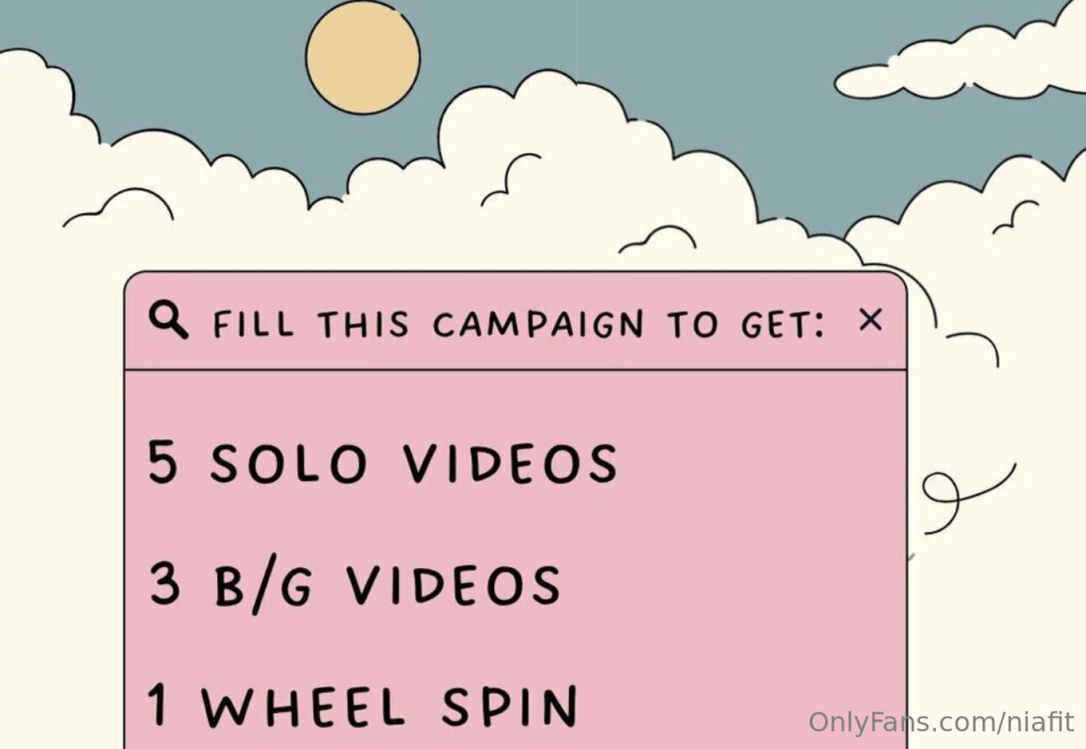 Ll - 5 solo videos - 3 bg videos - 1 wheel spin 