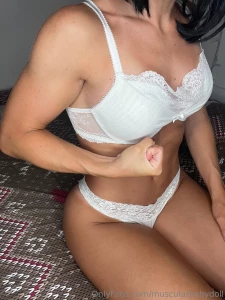 White lingerie makes my tan darker