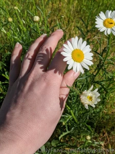 A woman s touch soft like flowers