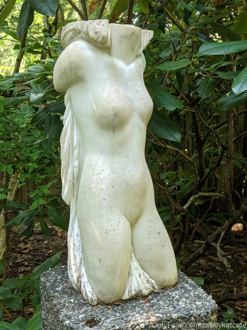A neat female form statue from the japanese garden in my town 