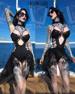 Goth in the wild unlock to see the topless nude version or see it for