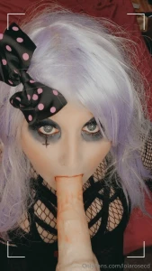 Was going to go for a bit of a low-key goth chick look but then just part 10