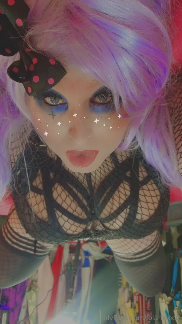 Was going to go for a bit of a low-key goth chick look but then just 