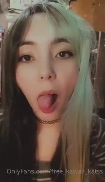 Playing with my tongue more videos nude in onlyfans com katss_kawaii 