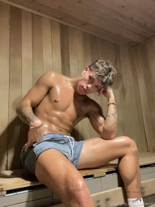 What do you think is hotter the sauna or me