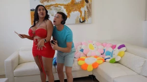 I have this horny latina step-aunt she is always dressing super sexy part 2