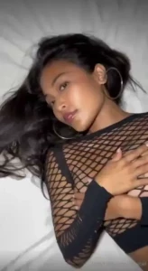This outfit s got me feeling bold peek through my fishnets and enjoy
