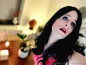 Pink bra long lashes and red lips ready for a hot night