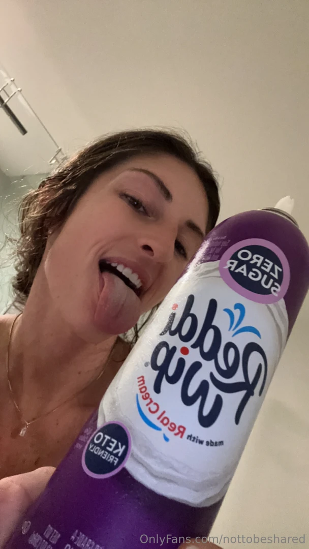 Got very naughty with this whip cream go run to your dm s 