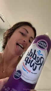 Got very naughty with this whip cream go run to your dm s