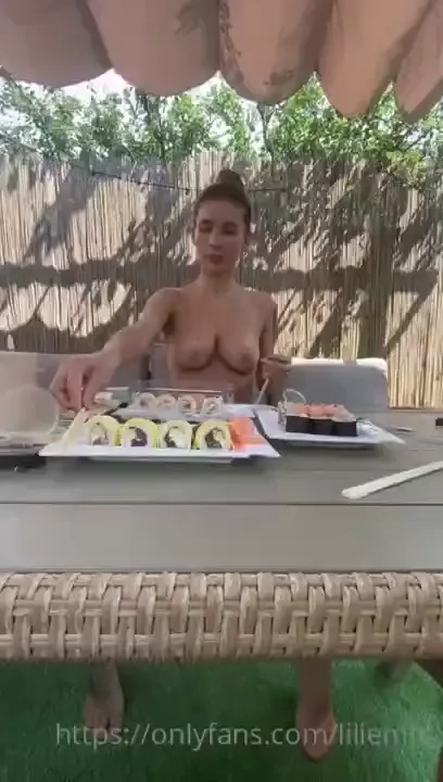 Are you a sushi fan love my backyard setup mazeuncensored 