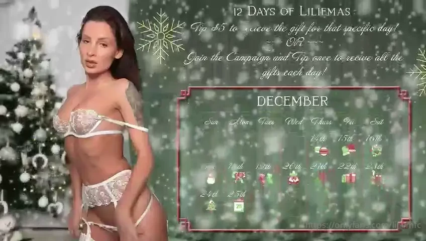 Welcome to the 12 days of liliemas beginning on the 14th of december i 