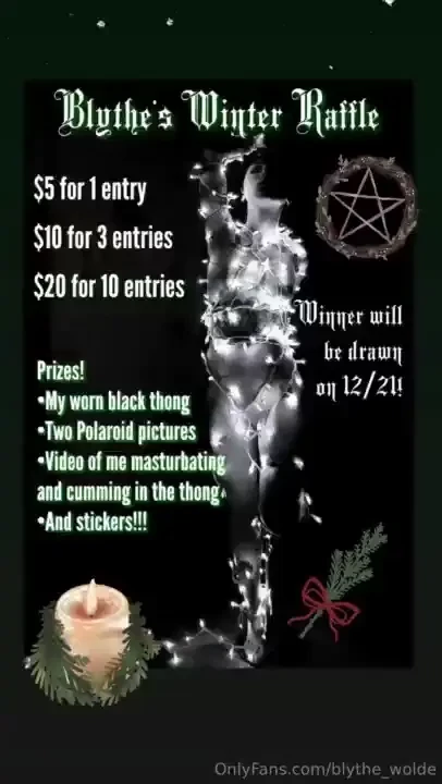 Winter raffle time winner drawn on 12 21 