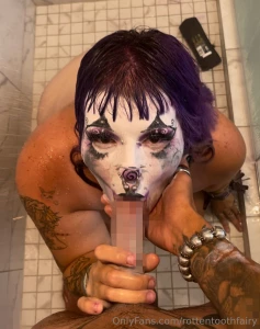 New teaser watch this clown get wet in my new shower blowjob video