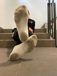 My white socks going black next socks shower what you think