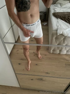 With my white underwear going in to the pool nexttime with my white