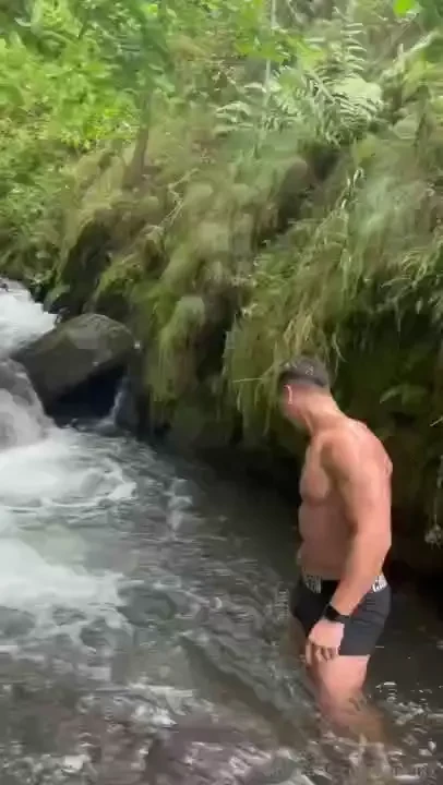 My way of meditating and disconnecting is by getting into cold waters 