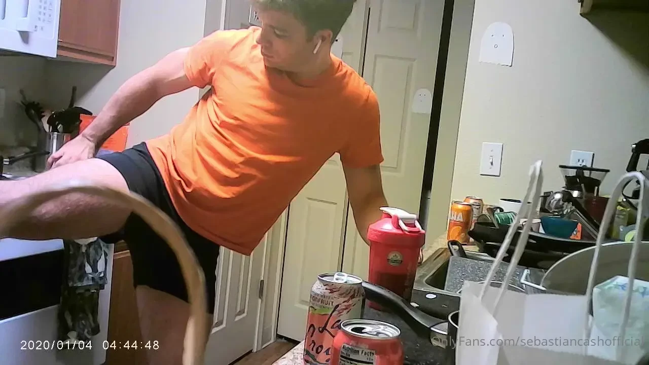 Lol at my security camera catching me rip ass while draining 