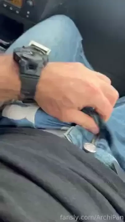 I m driving in the car and i get excited slowly undress and start 