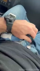 I m driving in the car and i get excited slowly undress and start