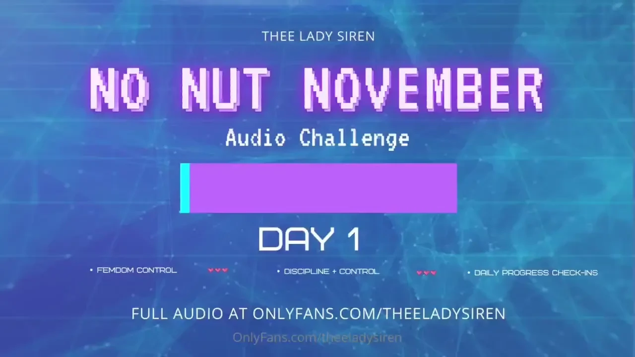 Welcome to no nut november starting today i m taking control of your 