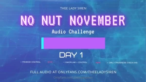 Welcome to no nut november starting today i m taking control of your