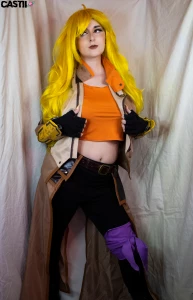 Yang finally taking some time to unwind and relax but first to strip part 1