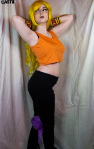 Yang finally taking some time to unwind and relax but first to strip part 7