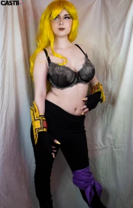 Yang finally taking some time to unwind and relax but first to strip part 10