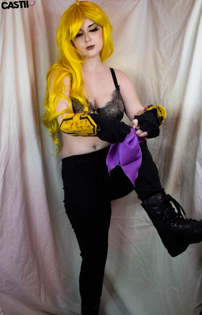 Yang finally taking some time to unwind and relax but first to strip part 12 