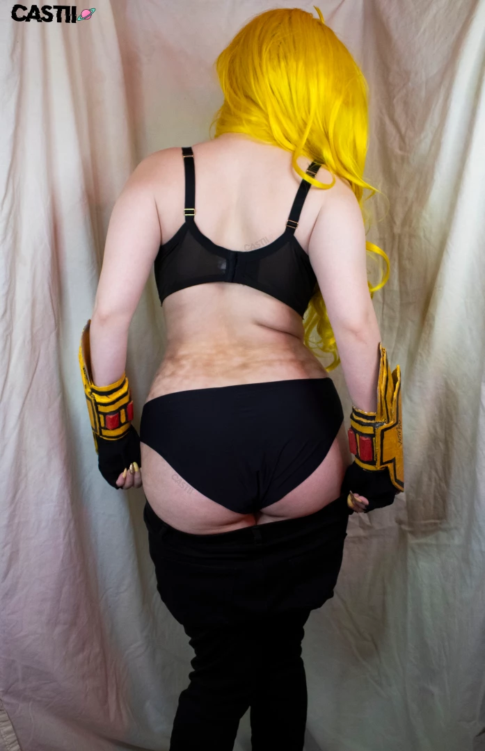 Yang finally taking some time to unwind and relax but first to strip part 13 