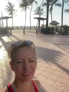 Out on the beach day before fetishfactory starts