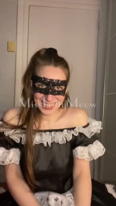 misskittymeow - Some silly videos in the maid outfit part 1 