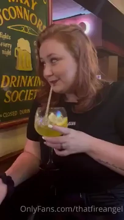 Me flashing my boobs at the bar part 1 