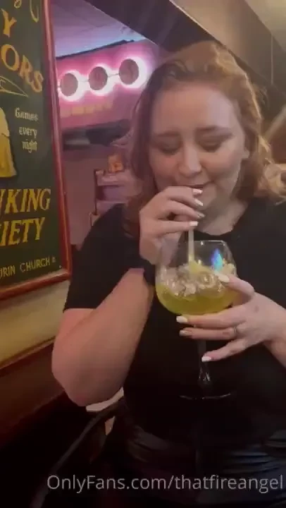 Me flashing my boobs at the bar part 2 